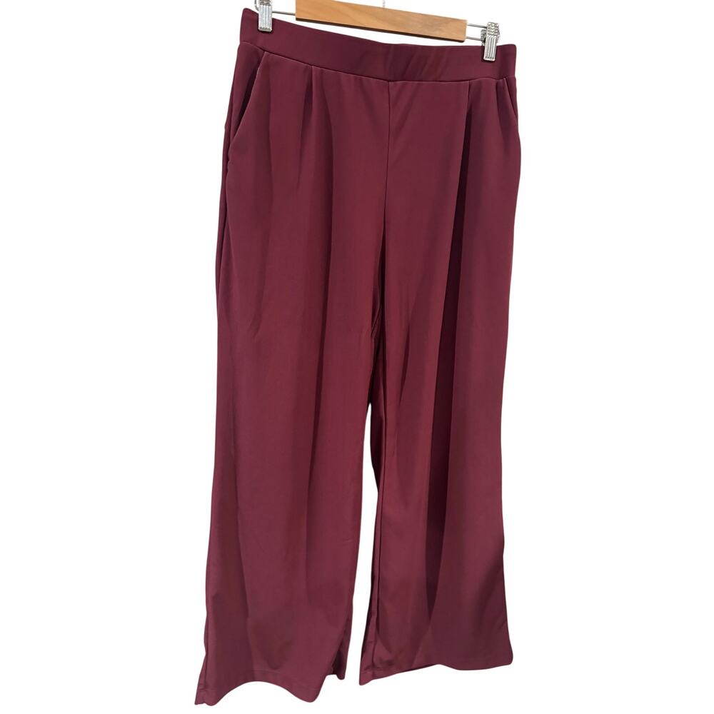 Halara Cranberry Pull on Pants Large Petite
